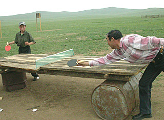 Ping Pong rustic Mongolian style  by Ron Gluckman